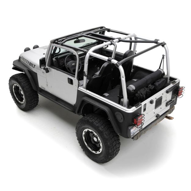 Picture of SRC Cage Kit 7 Piece 97-06 Wrangler TJ Gloss Black Smittybilt
