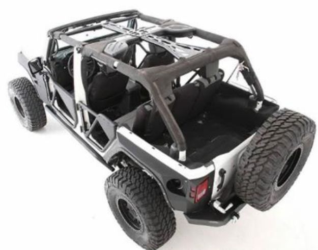 Picture of SRC Cage Kit 10-Pres Wrangler JK Gloss Black Smittybilt