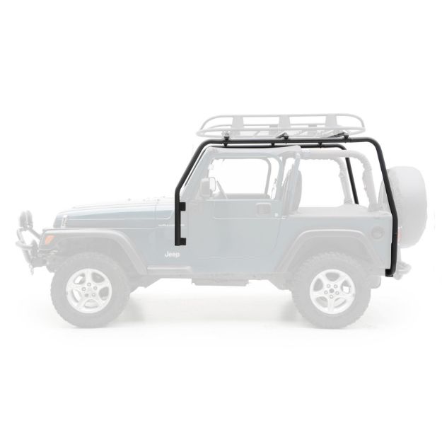 Picture of SRC Roof Rack 97-06 Wrangler TJ 300 Lb Rating Black Textured Smittybilt