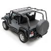 Picture of SRC Roof Rack 97-06 Wrangler TJ 300 Lb Rating Black Textured Smittybilt