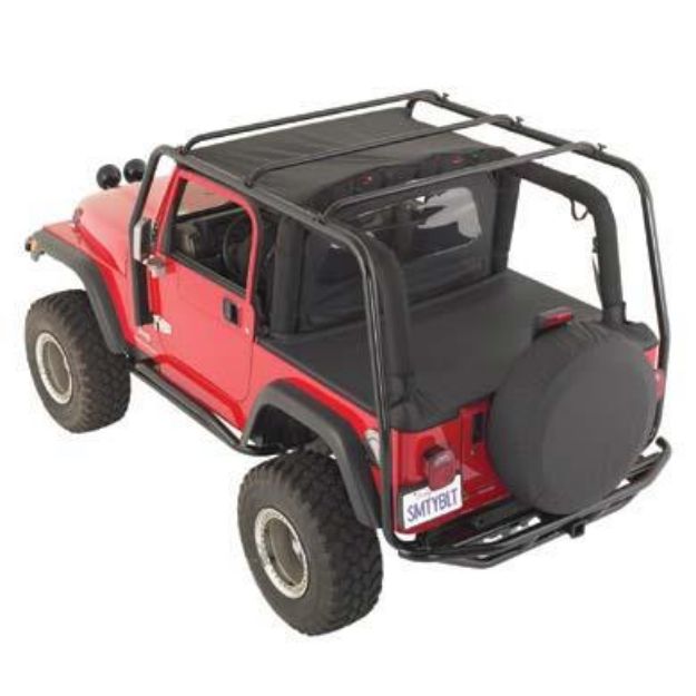 Picture of SRC Roof Rack 04-06 Wrangler LJ 300 Lb Rating Black Textured Smittybilt