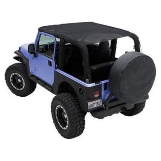 Picture of Mesh Extended Soft Top 07-09 Wrangler JK Black Smittlybilt