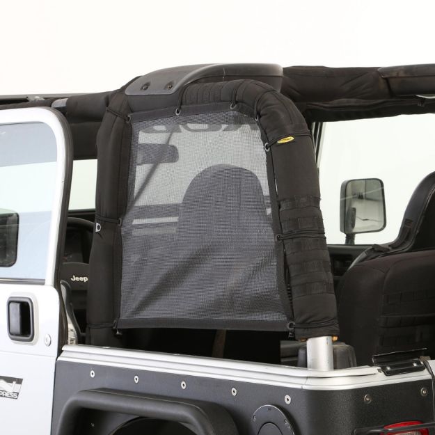 Picture of Cloak Extended Mesh Top 97-06 Wrangler TJ Sides/Rear Black Mesh Smittybilt