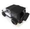 Picture of Soft Top Premium Canvas 97-06 Wrangler TJ OEM Replacement W/Tinted Windows Black Diamond Smittybilt