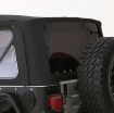 Picture of Soft Top Premium Canvas 97-06 Wrangler TJ OEM Replacement W/Tinted Windows Black Diamond Smittybilt
