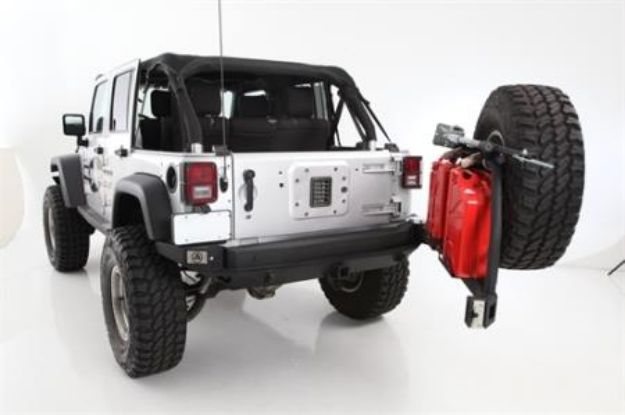 Picture of XRC Atlas Tire Carrier 07-18 Wrangler JK Black Smittybilt