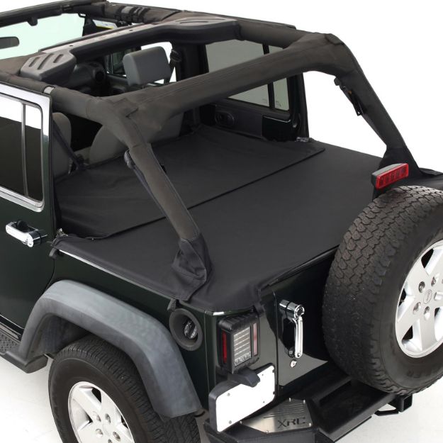 Picture of Tonneau Cover Extension 07-18 Wrangler JK 4 DR Black Diamond Smittybilt