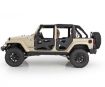 Picture of XRC Rocker Guards w/ Step 07-18 Wrangler JK 2 Door Black Powdercoat Smittybilt 