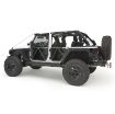 Picture of Jeep Tubular Doors Rear 07-18 Jeep JK Wrangler 4 Door Steel Black Powdercoat Smittybilt