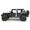 Picture of Jeep Tubular Doors Rear 07-18 Jeep JK Wrangler 4 Door Steel Black Powdercoat Smittybilt