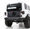 Picture of XRC Tailgate and Tire Carrier Jeep JK/JKU Wrangler 07-18 2 Door/4 Door Up To 37 Inch Tire Black Powdercoat Smittybilt