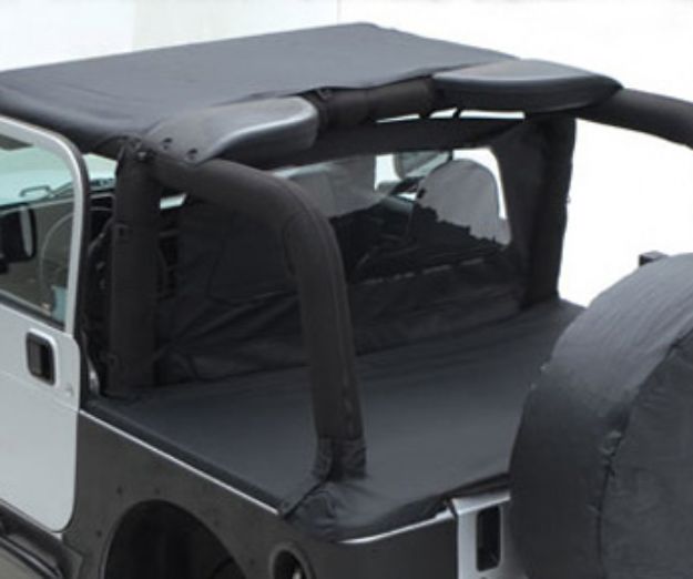 Picture of Tonneau Cover For OEM Soft Top w/Channel Mount 07-18 Wrangler JK Unlimited 4 Door Khaki Diamond Smittybilt