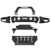 Picture of Jeep JK/JL Stryker Front Bumper Wings Black for 76730 Smittybilt