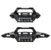 Picture of Jeep JK/JL Stryker Front Bumper Wings Black for 76730 Smittybilt