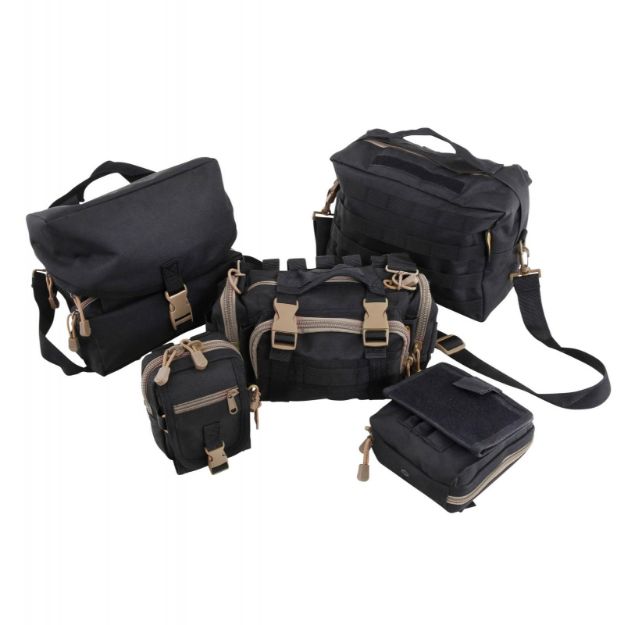 Picture of Jeep Storage Bags G.E.A.R. MOLLE Universal Fit 5-Piece Set Black Smittybilt