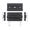 Picture of Axe And Shovel Mount w/Adapter Brackets For Roof Racks Accepts Padlock Black Smittybilt