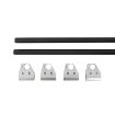 Picture of Crossbar Bracket Kit For Defender Roof Rack 4-Piece Kit Black Smittybilt