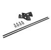 Picture of 4.5 Foot Light Bar Mount Kit For Defender Roof Rack 4 Light Tabs Black Smittybilt
