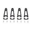 Picture of 4.5 Foot Light Bar Mount Kit For Defender Roof Rack 4 Light Tabs Black Smittybilt