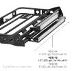Picture of 4.5 Foot Light Bar Mount Kit For Defender Roof Rack 4 Light Tabs Black Smittybilt