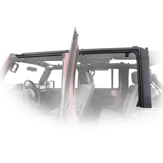 Picture of Jeep JKU Door Surrounds OE Style 2007-2018 Wrangler JKU 4-Door Set Black Smittybilt