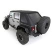 Picture of Jeep JKU Bowless Top w/Tinted Windows Combo 2007-2018 Wrangler JK Unlimited 4-DR Black Diamond Smittybilt