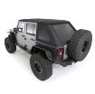 Picture of Jeep JKU Bowless Top w/Tinted Windows Combo 2007-2018 Wrangler JK Unlimited 4-DR Black Diamond Smittybilt