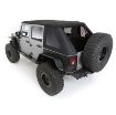 Picture of Jeep JKU Bowless Top w/Tinted Windows Combo 2007-2018 Wrangler JK Unlimited 4-DR Black Diamond Smittybilt
