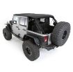 Picture of Jeep JKU Bowless Top w/Tinted Windows Combo 2007-2018 Wrangler JK Unlimited 4-DR Black Diamond Smittybilt