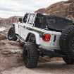 Picture of Jeep JL SRC Side Armor w/Steps 4-Door 2018-Present Wrangler JL 4-DR Pair Black Smittybilt
