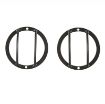 Picture of Jeep JK Euro Side Marker Light Guards Stainless Steel Black Pair Smittybilt