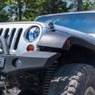 Picture of Jeep JK Euro Side Marker Light Guards Stainless Steel Black Pair Smittybilt