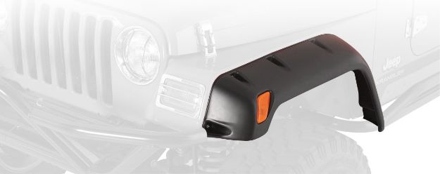 Picture of Jeep YJ Front Fender Flare 6 Inch 87-95 Wrangler YJ Driver Side Front Textured Paintable Sold As Each Smittybilt