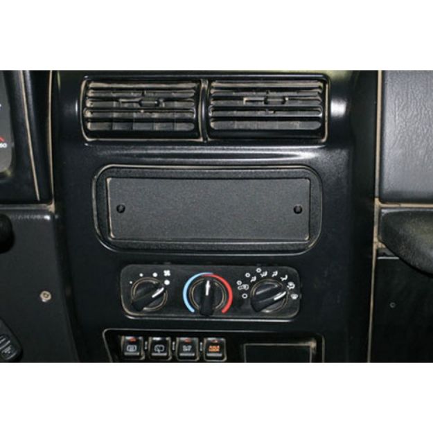 Picture of Stereo Dash Cutout Cover Black DIN Mount Tuffy Security
