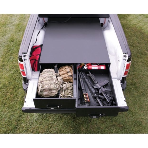 Picture of 47.75 Inch W x 94.75 Inch L x 14 Inch H Heavy Duty Truck Bed Security Drawers Tuffy Security