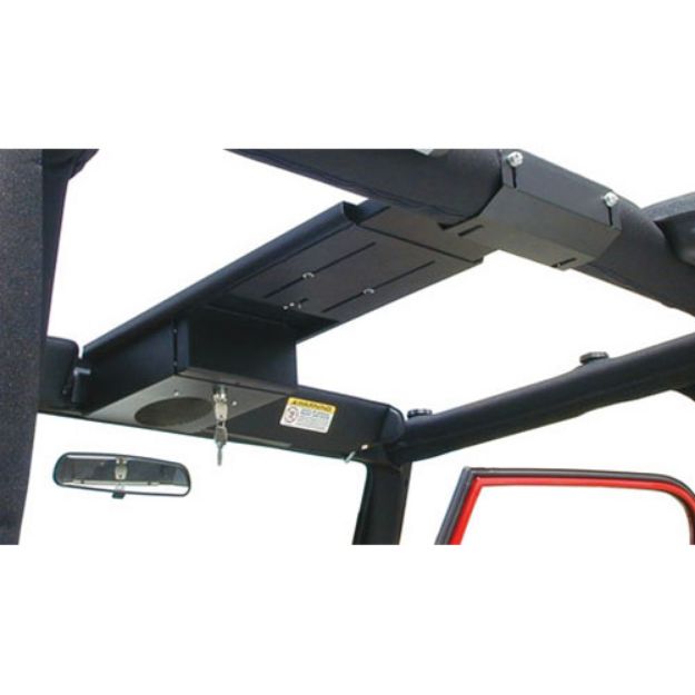 Picture of Jeep TJ/YJ/CJ-7/CJ-5 Overhead Console Single Compartment Black Tuffy Security