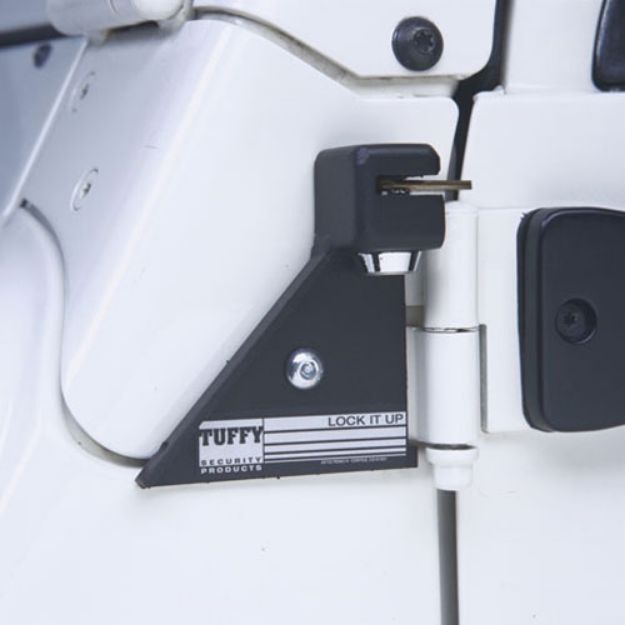 Picture of Jeep TJ/LJ Security Door Locker Black For Use w/OEM Door Tuffy Security