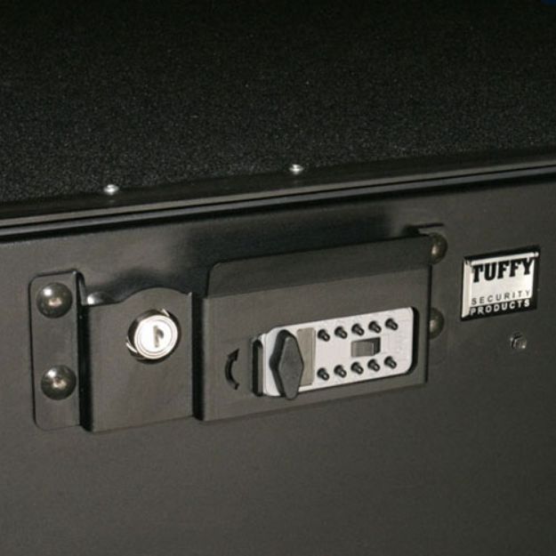 Picture of Combination Lock 10 Pushbuttons Bolts on to existing pushbutton lock on P/N 167 drawers Tuffy Security