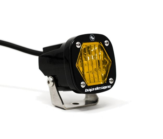 Picture of S1 Amber Wide Cornering LED Light with Mounting Bracket Single Baja Designs