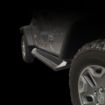 Picture of Jeep JK Rock Slider Step 07-18 Wrangler JK Matt Black 4 Door Plated Steel DV8 Offroad
