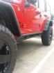 Picture of Jeep JK Rock Guard/Sliders Black 07-18 Wrangler JK 4 Door Steel DV8 Offroad