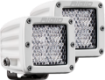 Picture of Hybrid Diffused Surface Mount White Housing Pair D-Series Pro RIGID Industries