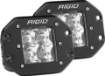 Picture of Spot Flush Mount Black Pair D-Series Pro RIGID Industries