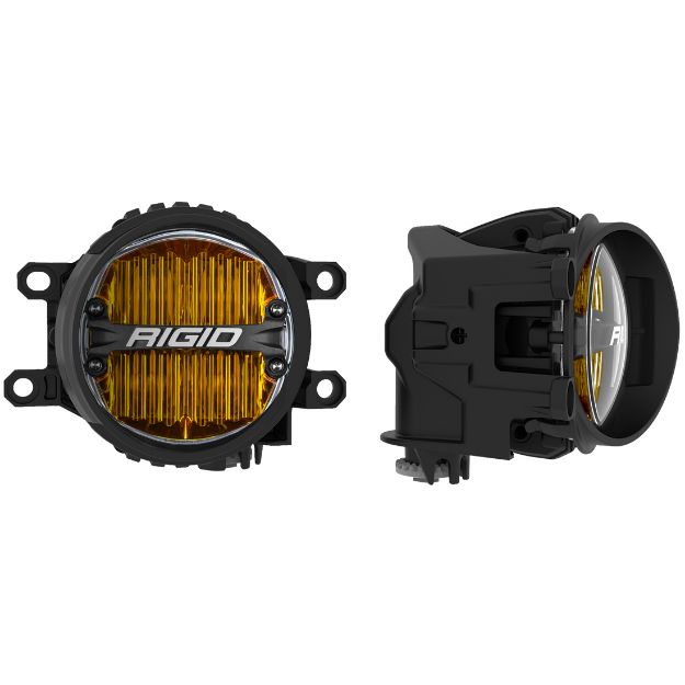 Picture of Toyota Fog Mount Kit For 10-20 Tundra/4Runner 16-20 Tacoma With 1 Set 360-Series 4.0 Inch SAE Yellow Lights RIGID Industries