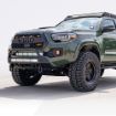 Picture of 16-Up Tacoma Stealth Bumper 32 Inch LED Bar Combo Beam Bumper Light Bar-Blue-Tall 32 Inch Combo Beam with Relocation Mounts No Switch No Winch No D-Ring Cali Raised LED