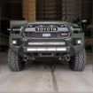 Picture of 16-Up Tacoma Stealth Bumper 32 Inch LED Bar Combo Beam Bumper Light Bar-Blue-Tall 32 Inch Combo Beam with Relocation Mounts No Switch No Winch No D-Ring Cali Raised LED