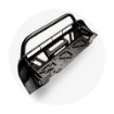 Picture of 16-Up Tacoma Stealth Bumper 32 Inch LED Bar Combo Beam Bumper Light Bar-Blue-Small Relocation Mounts Only Bumper Light Bar Switch No Winch No D-Ring Cali Raised LED