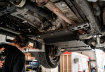 Picture of 2016-2022 Toyota Tacoma Transfer Case Skid Plate - Steel Raw Cali Raised LED