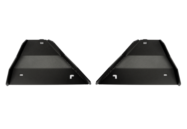 Picture of 2005-2022 Toyota Tacoma Lower Control Arm Skid Plate - Steel Powercoat Black Cali Raised LED