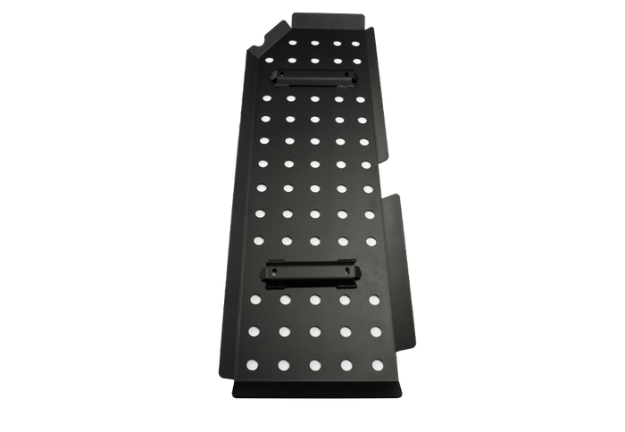 Picture of 2005-2022 DCSB and AC Toyota Tacoma Fuel Tank Skid Plate Aluminum Raw Cali Raised LED